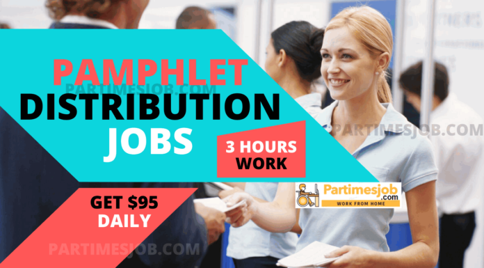 Pamphlet Distribution Jobs Daily Pay $95 | Door to Door Flyer Delivery job Pamphlet Distribution Jobs Door to Door job