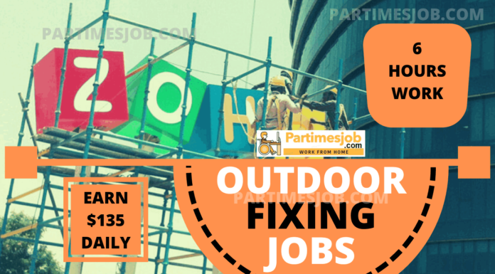 Part time Outdoor jobs that Pay well | Get $135 Daily From Easy Sign Board Fixing Work top outdoor jobs that pay well without a degree